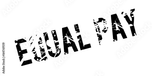 Equal Pay rubber stamp. Grunge design with dust scratches. Effects can be easily removed for a clean, crisp look. Color is easily changed.
