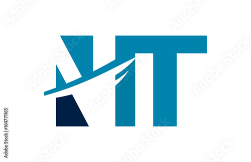 Free Download NT Negative Space Square Swoosh Letter Logo - GFXLoad