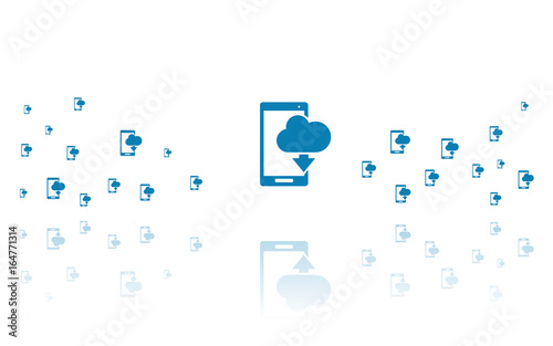 Datenspeicher Smartphone Reflektierend Weiss