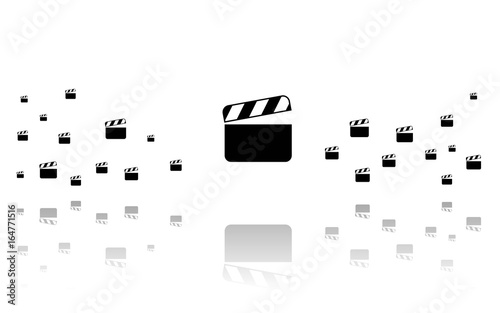 Filmklappe Reflektierend Weiss