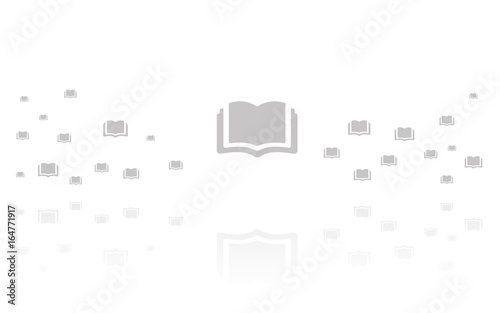 Buch aufgeschlagen Reflektierend Weiss