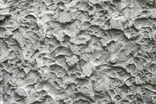 Coarse concrete wall used for exterior decoration
