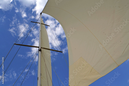 Sails Against Blue Sky
