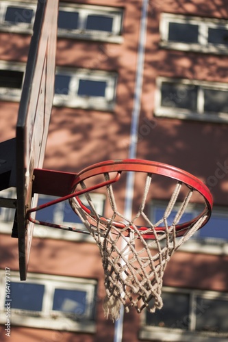 a basketball hoop in Paris ( France ) 