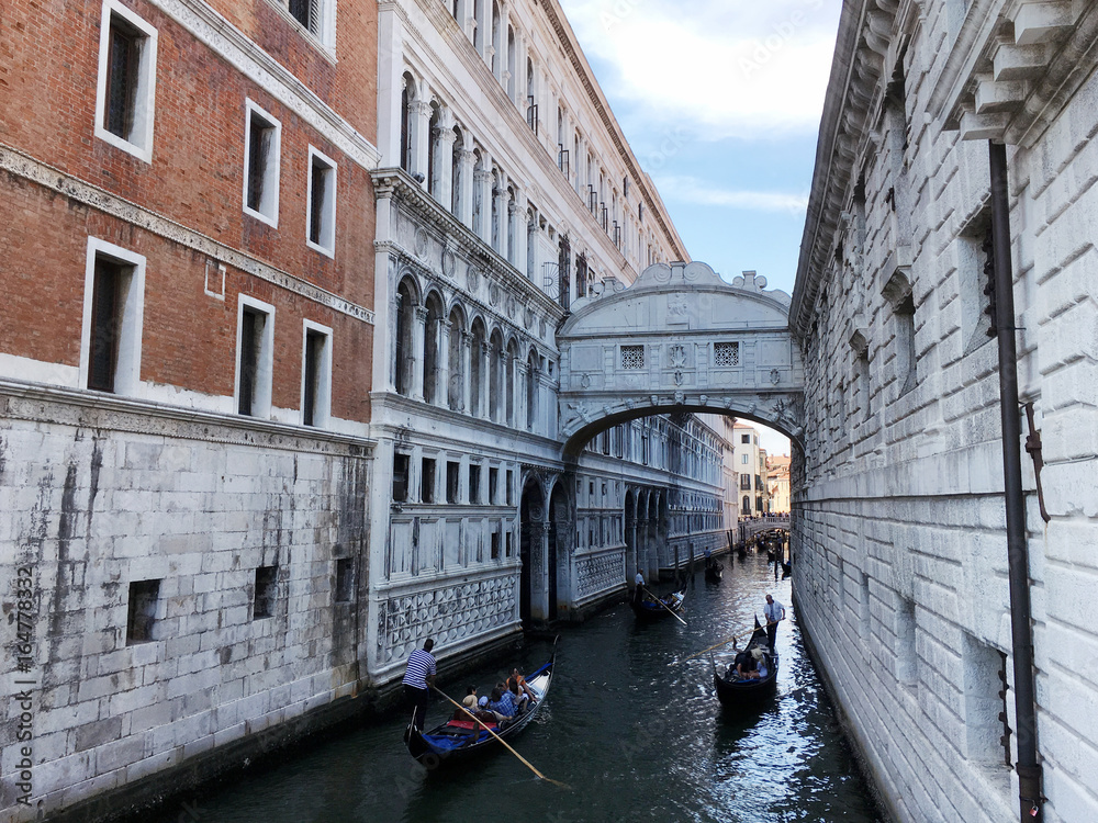 Pont des soupirs à Venise (Italie, Europe)
