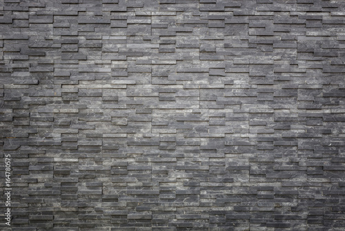 Black slate wall texture and background. Interior or exterior decoration