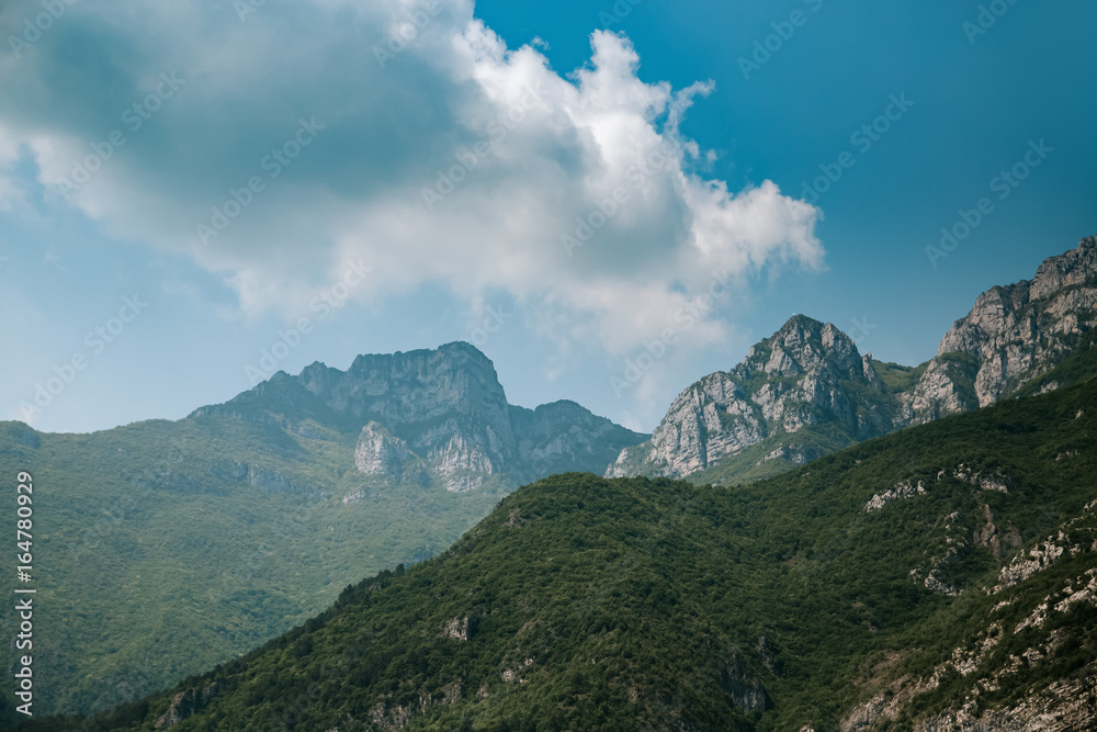 Beautiful mountains nature landscape at summer daytime Beautiful mountains nature landscape at summer daytime