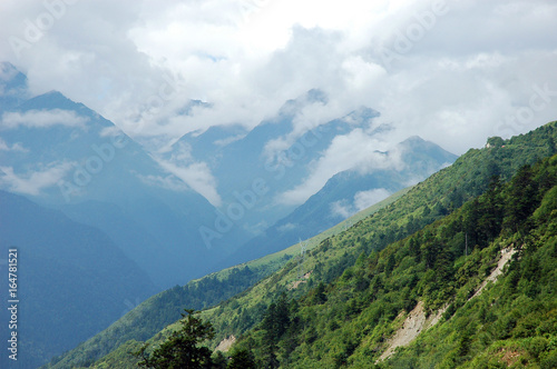 landscape of mountain forest and valley © nd700