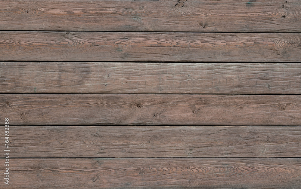 Abstract background of natural brown wooden planks