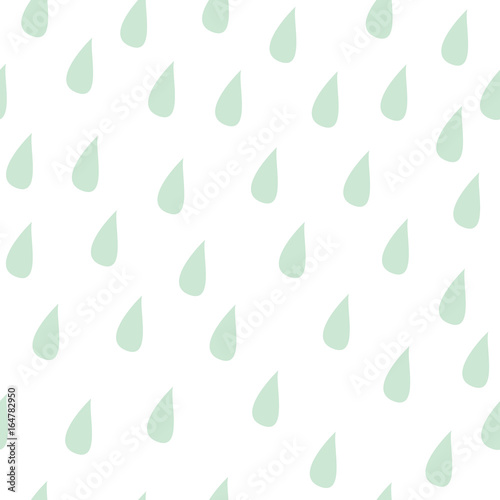 Seamless vector pattern with raindrops