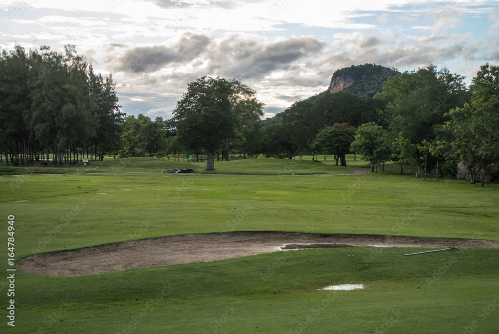 Golf Course surrounded by beautiful nature Ratchaburi Thailand Golf Course surrounded by beautiful nature Ratchaburi Thailand