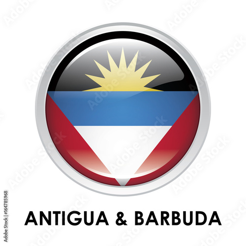 Free Download Round flag of Antigua and Barbuda - GFXLoad