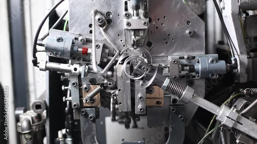 Spring machine in factory