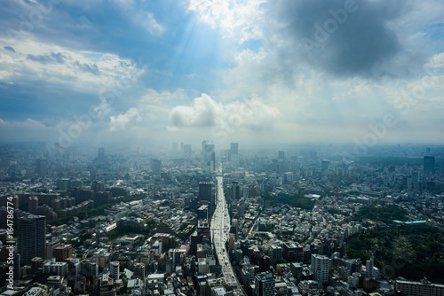 Sticker 東京の都市風景