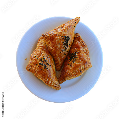 Borek (Also Burek) a Turkish pastry filled with cheese or potato or mushroom  photo