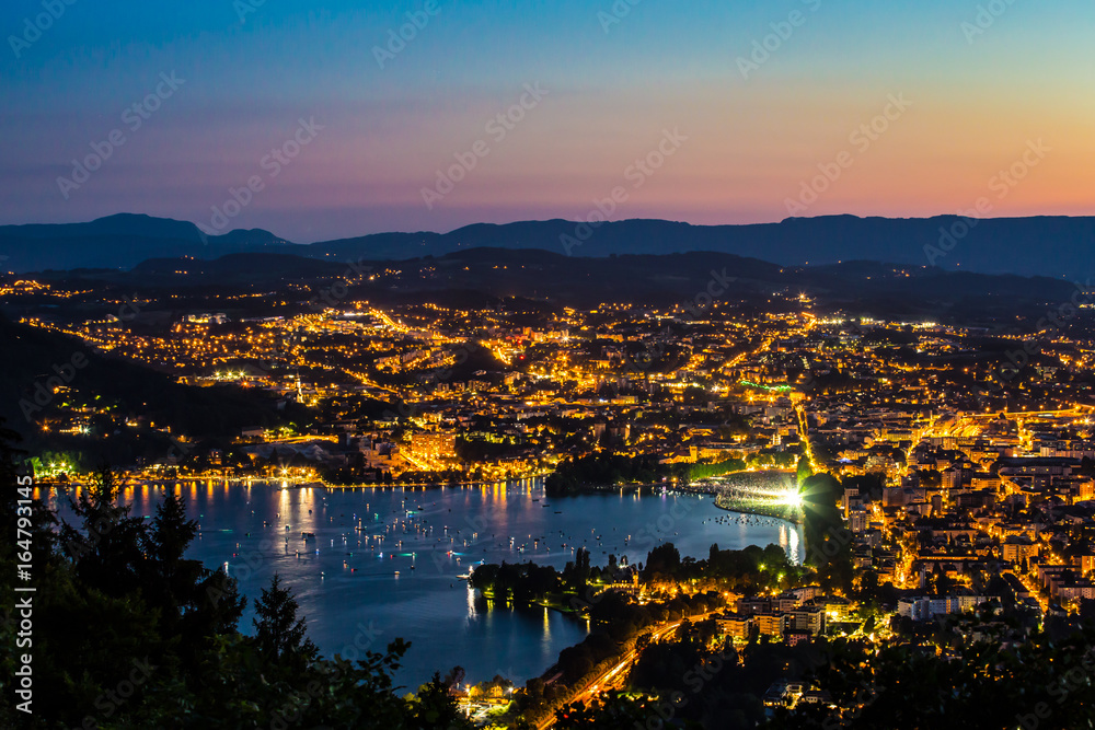 Fototapeta premium Annecy vu du ciel