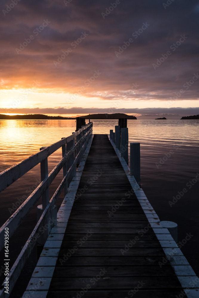 Sunrise pier NZ 2