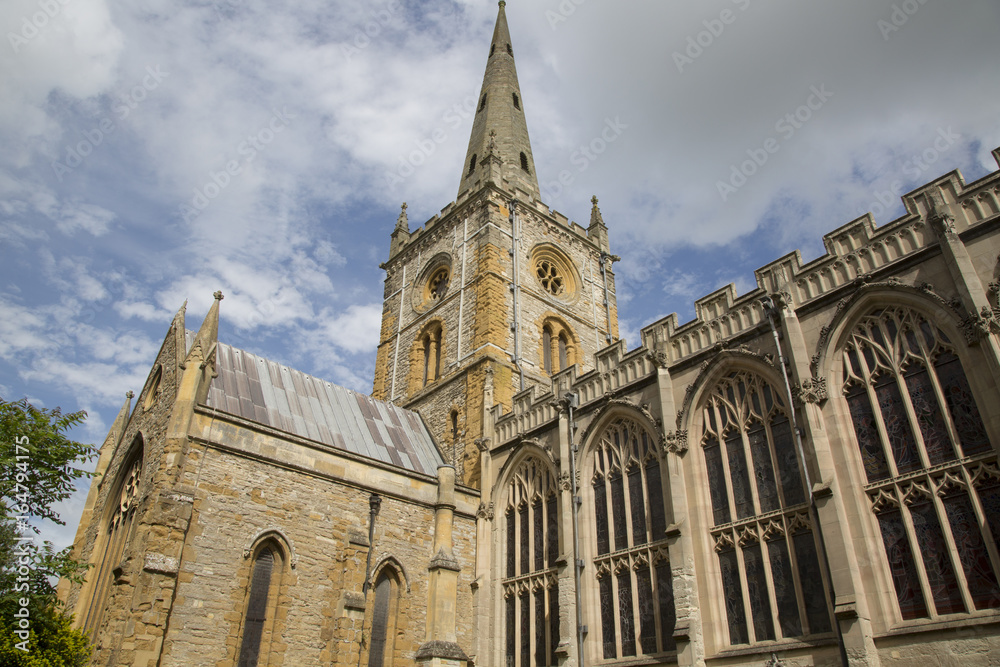 Tower of Holy Trinity Church; Stratford Upon Avon; England