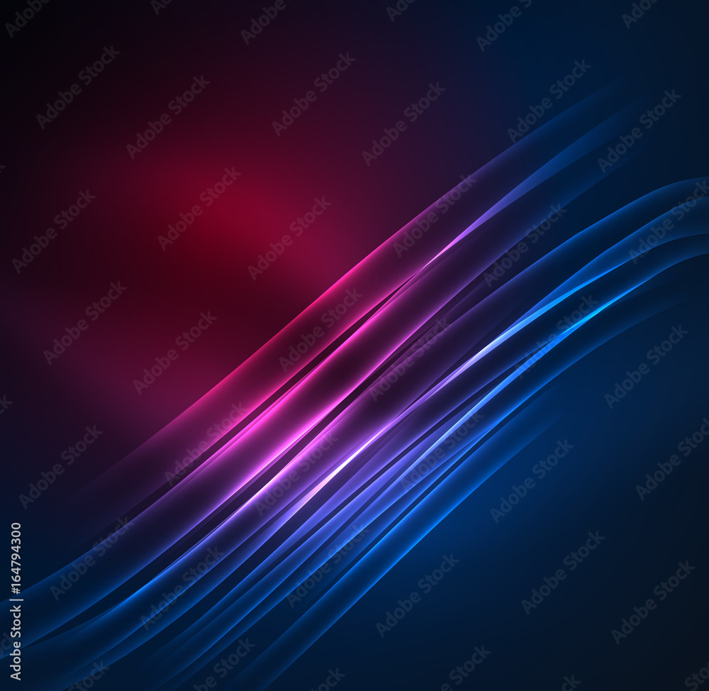 Fototapeta premium Glowing futuristic lines