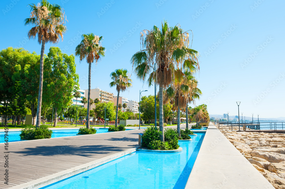 Promenade in Limassol, Cyprus