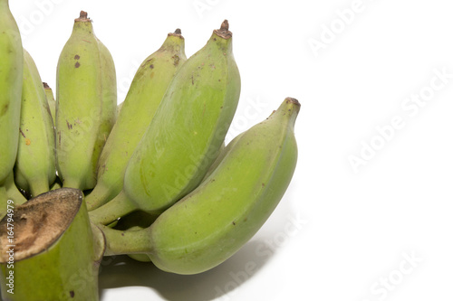 green banana islated on white