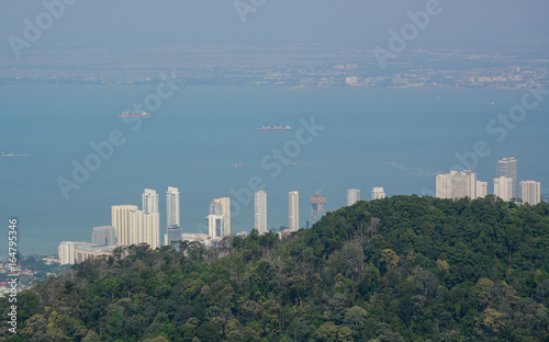 Cityscape of George Town in Penang, Malaysia photo