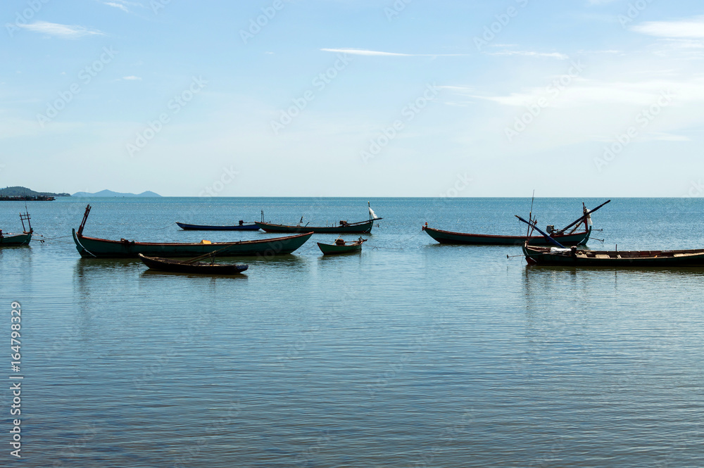 Fishing boat in the sea