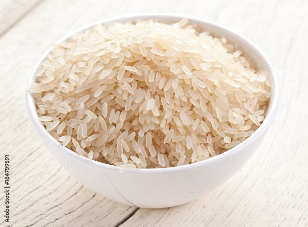 Rice in a bowl. Rice in a bowl.
