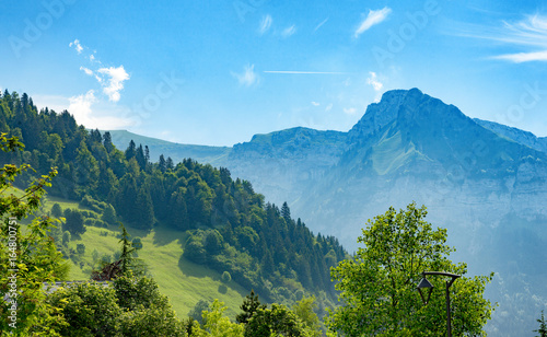 View of mountain in Haute Savoie, Alps, France
