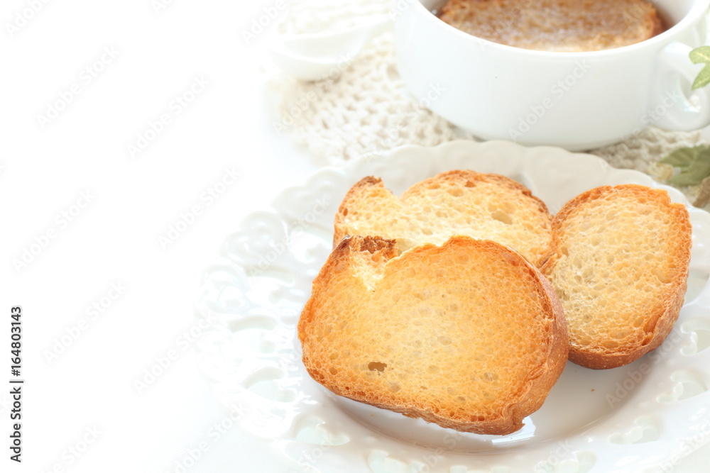 Naklejka premium french bread and onion soup