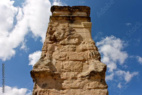 The ancient Roman arch gate of Medinaceli, in Castile and Leon, Spain photo