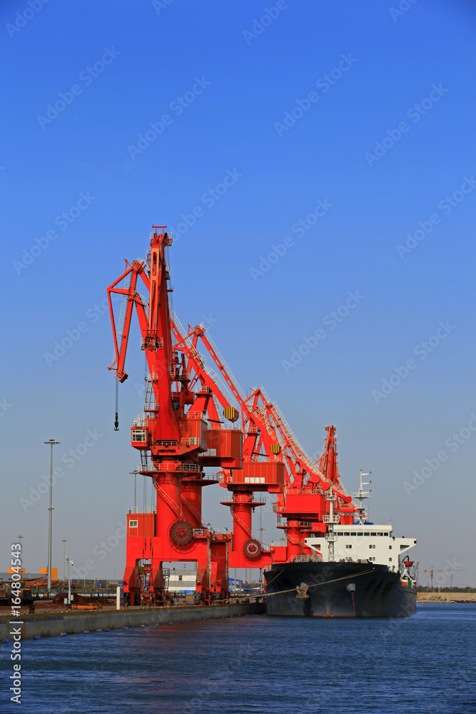 Port crane work