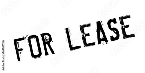 For Lease rubber stamp. Grunge design with dust scratches. Effects can be easily removed for a clean, crisp look. Color is easily changed.