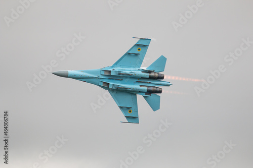 Fotografie su-27 flanker Russian fighter jet