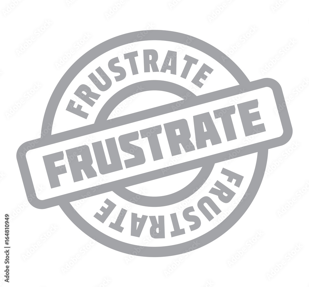 Frustrate rubber stamp. Grunge design with dust scratches. Effects can be easily removed for a clean, crisp look. Color is easily changed. Frustrate rubber stamp. Grunge design with dust scratches. Effects can be easily removed for a clean, crisp look. Color is easily changed.