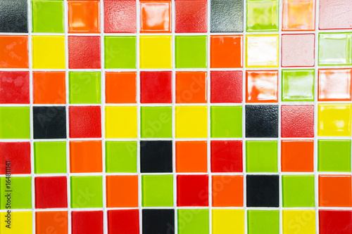 A Colorful tiles texture for background.
