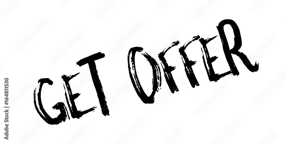 Get Offer rubber stamp. Grunge design with dust scratches. Effects can be easily removed for a clean, crisp look. Color is easily changed. Get Offer rubber stamp. Grunge design with dust scratches. Effects can be easily removed for a clean, crisp look. Color is easily changed.