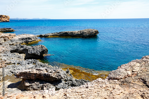 Rocky beach in mallorca Rocky shore