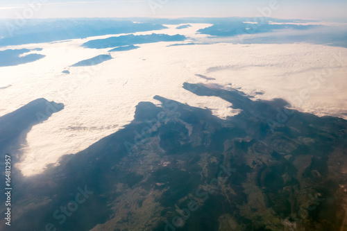 Sky and clouds from aircraft window © luchschenF