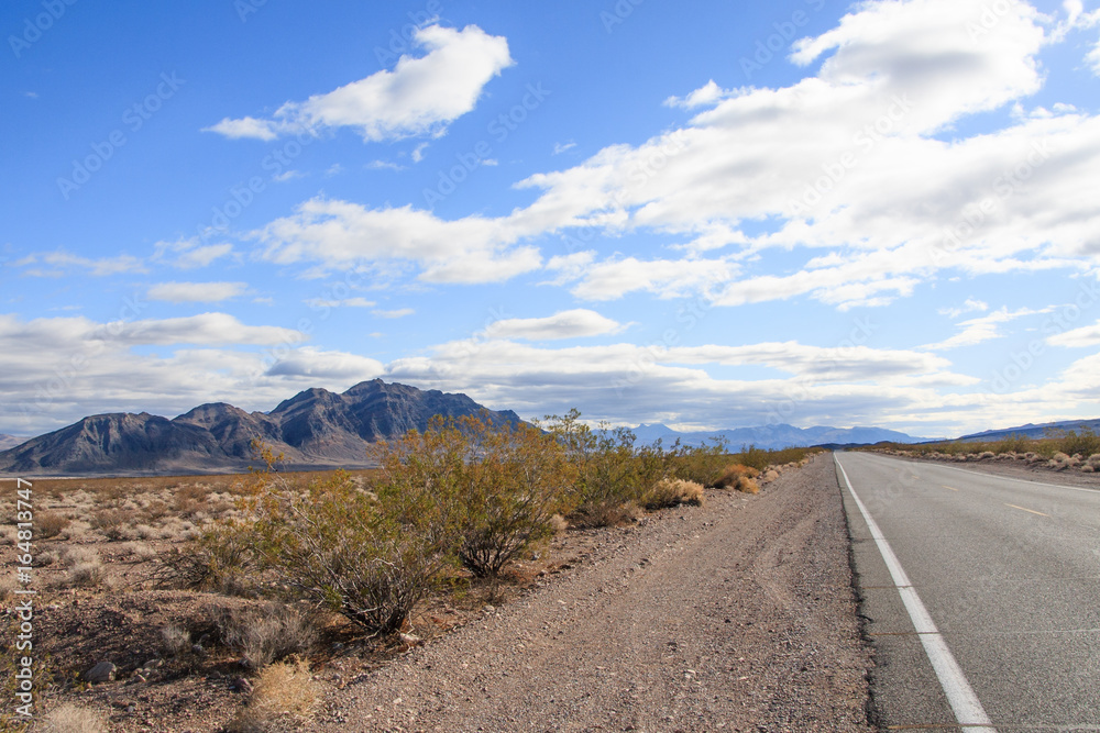 Road Through Desert Landscape Road Through Desert Landscape