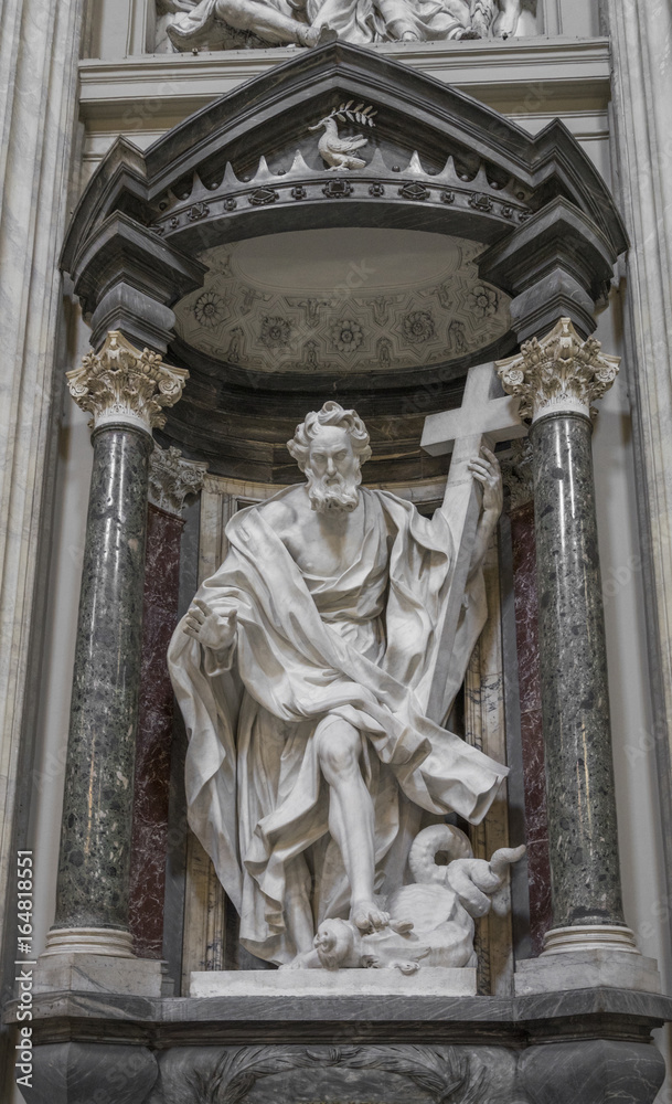 The statue of St. Philip by Mazzuoli in the Archbasilica St.John