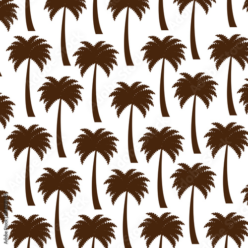 tree palms pattern background vector illustration design