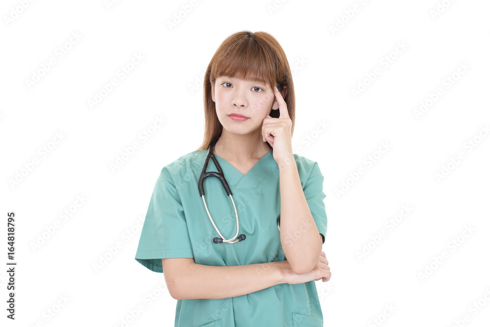 悩む女医 悩む女医