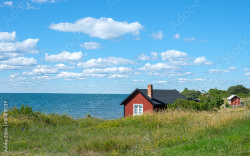 Djupvik on the west coast of Swedish Baltic sea island Oland. Oland is a popular tourist destination in Sweden. © rolf_52