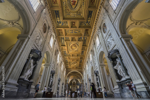 Photography Basilica di San Giovanni in Laterano. Papal Archbasilica of St.