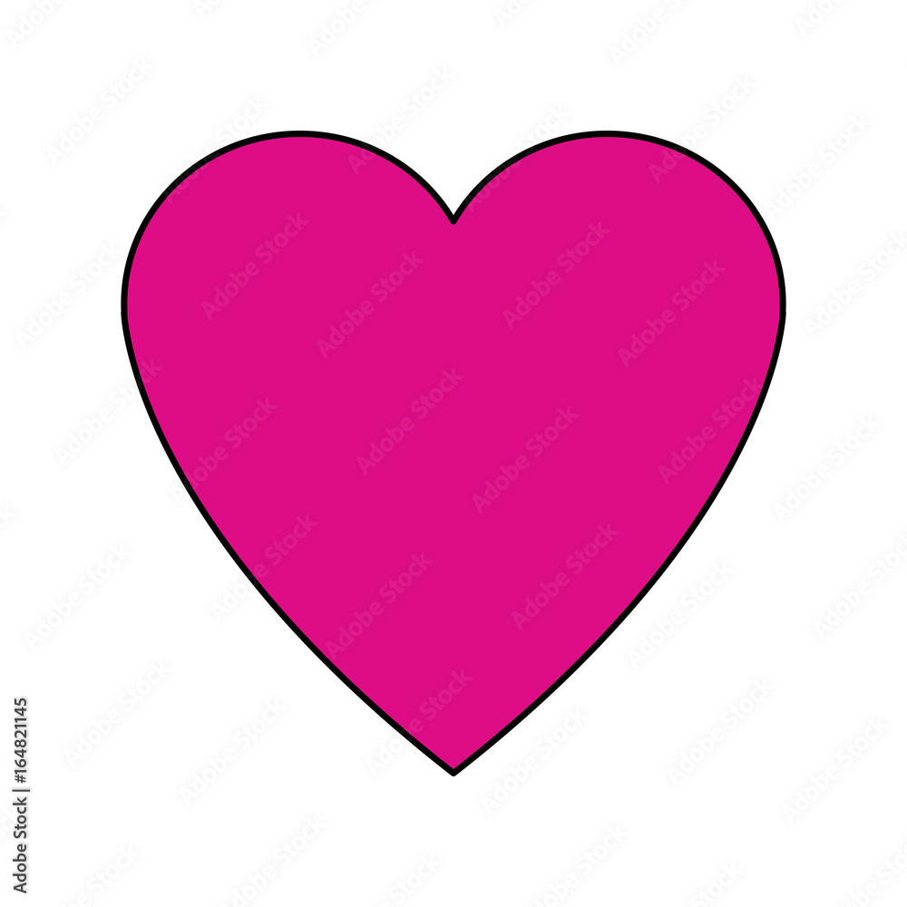 love heart passion romantic cute icon