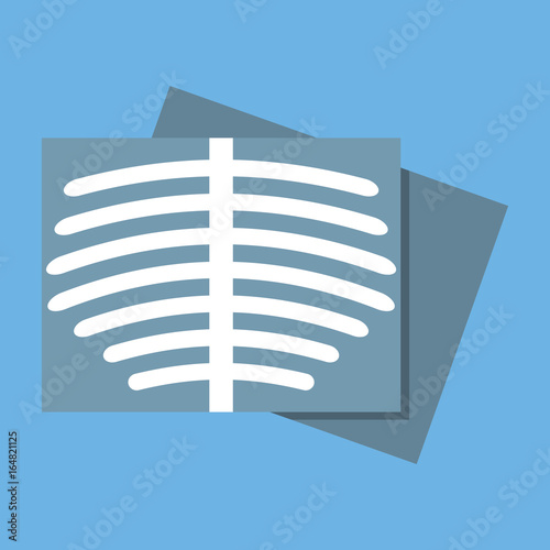 body Roentgen icon. flat design