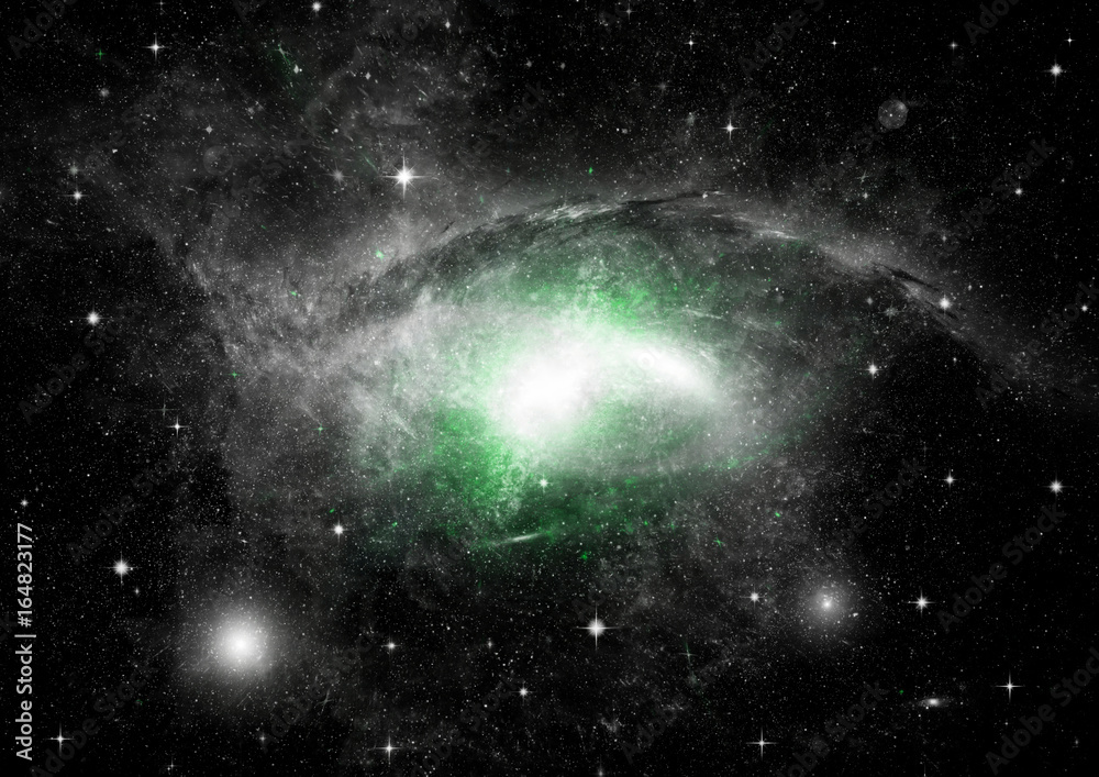Obraz premium galaxy in a free space