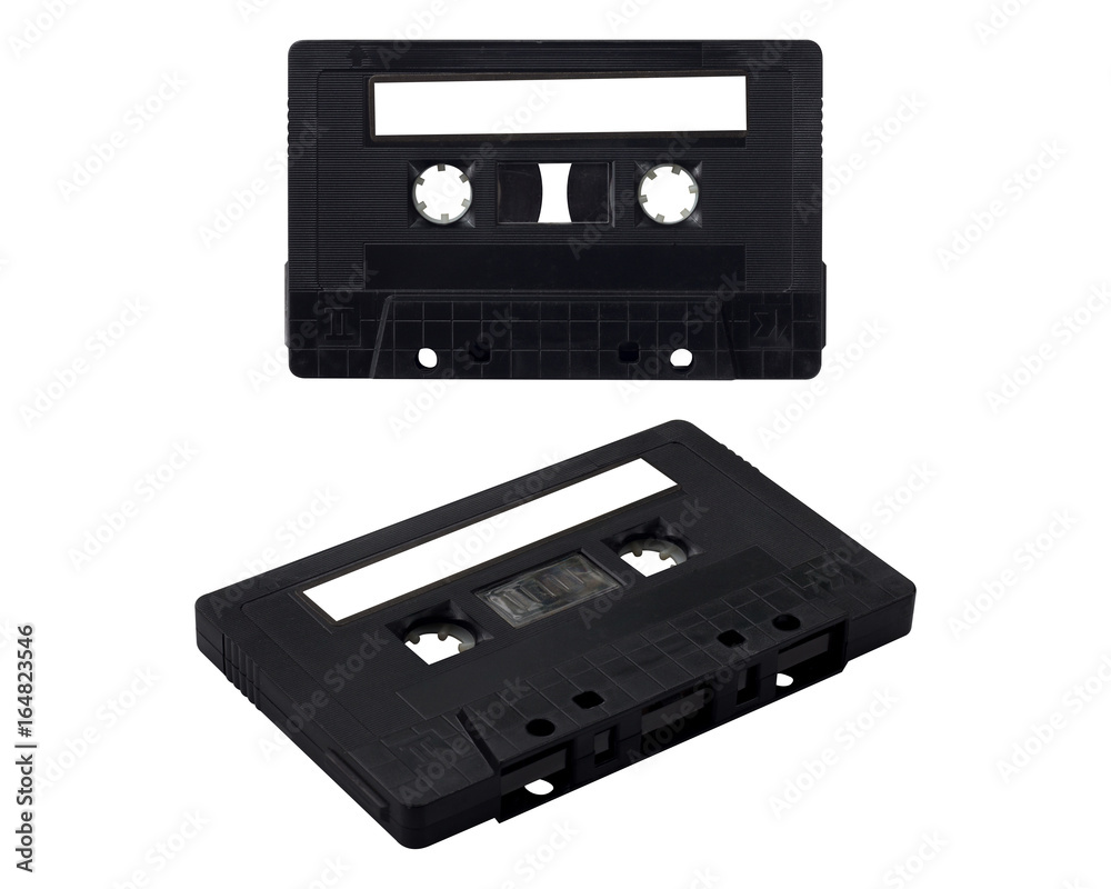 Isolate Black Cassette Tape