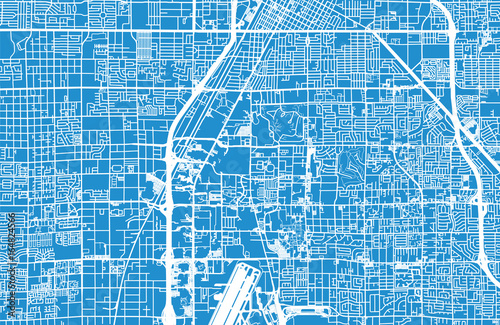 Vector city map of Las Vegas, Nevada